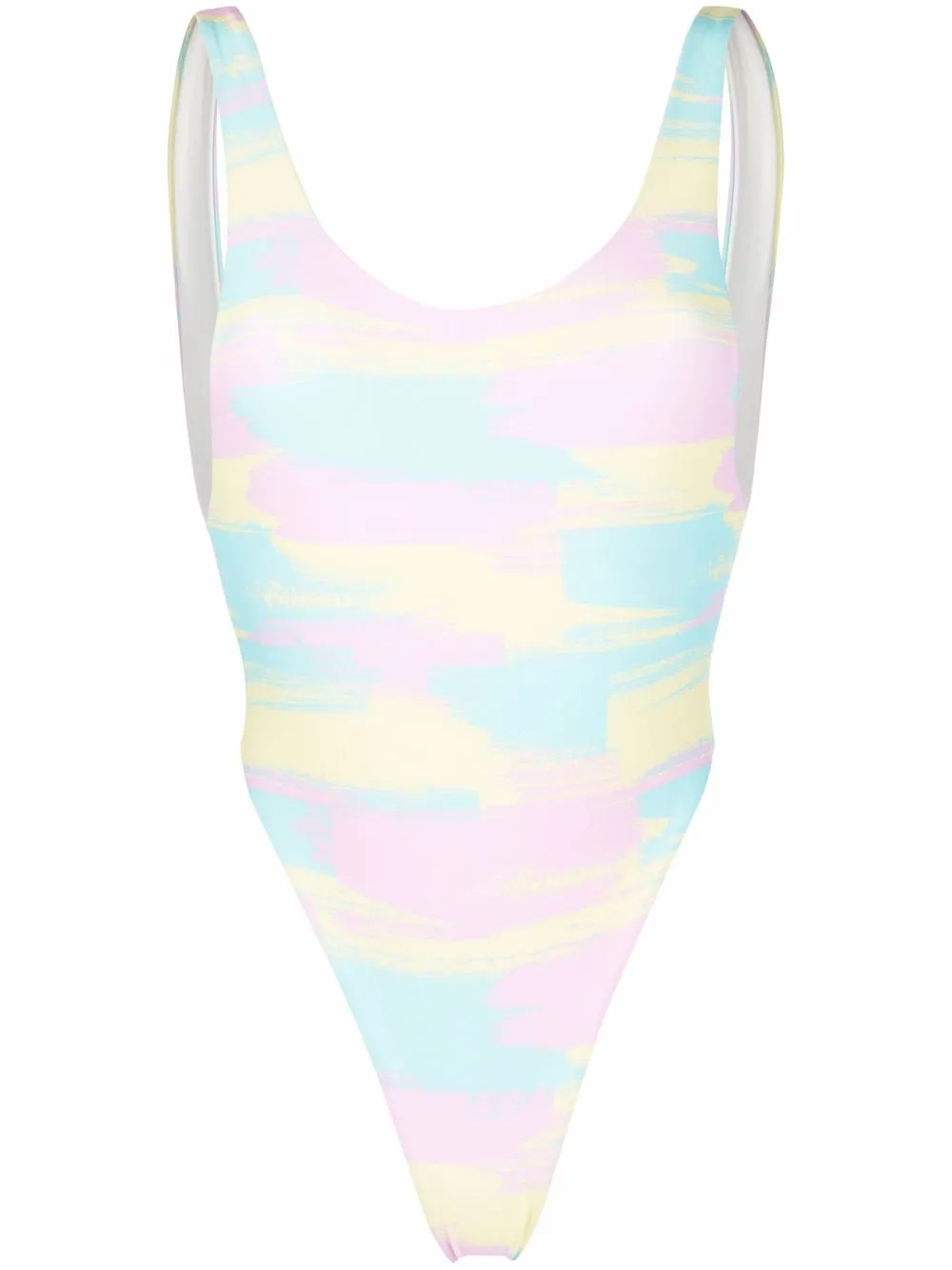 

Reina Olga funky-print swimsuit - Pink