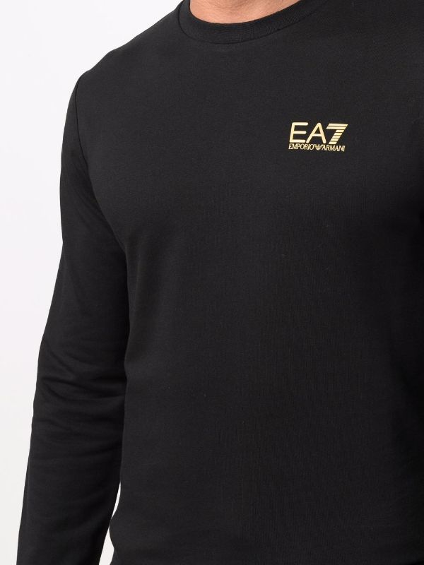 Ea7 Emporio Armani logo print Sweatshirt   Farfetch