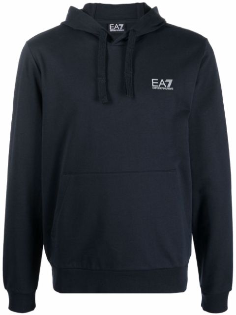 Ea7 Emporio Armani logo-print hoodie Men