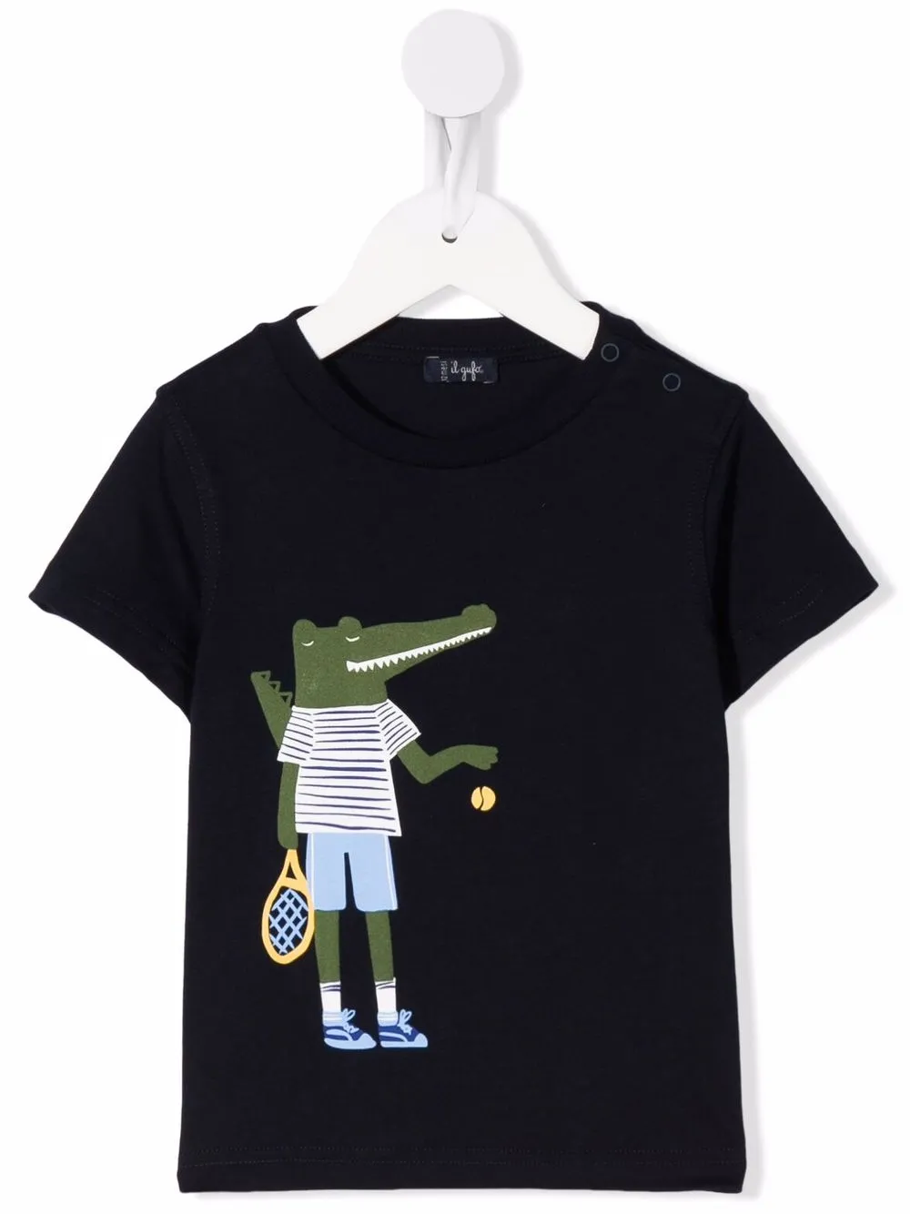 

Il Gufo playera con cocodrilo estampado - Azul