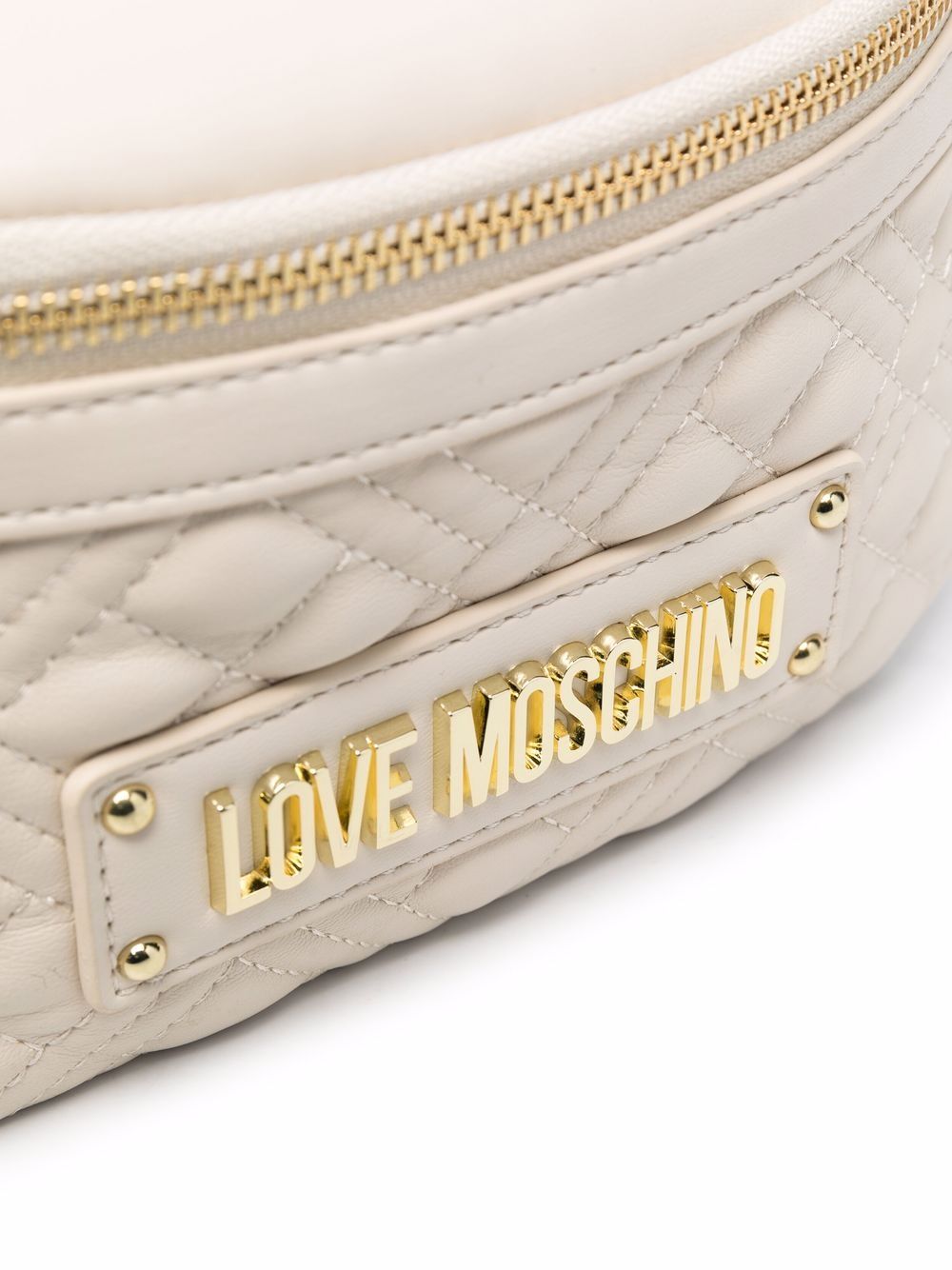 фото Love moschino стеганая поясная сумка с логотипом