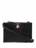 Thom Browne small crossbody document holder - Black