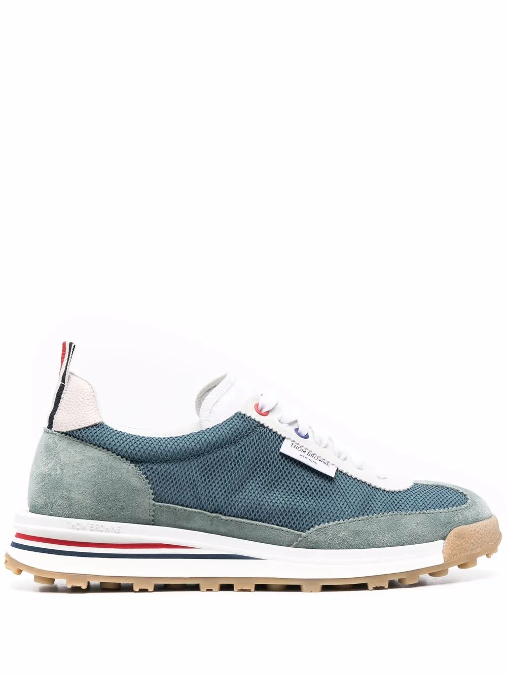 

Thom Browne tenis bajos Tech Runner - Azul