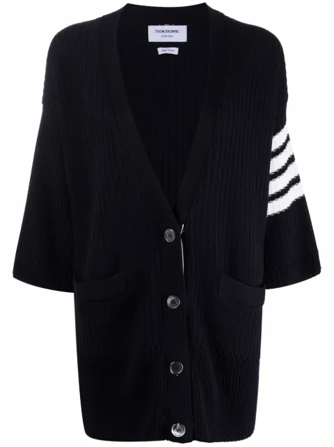 Thom Browne Aran-Cardigan mit Zopfmuster