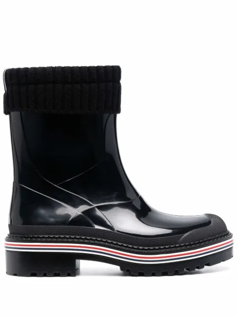 Thom Browne ribbed-cuff ankle boots