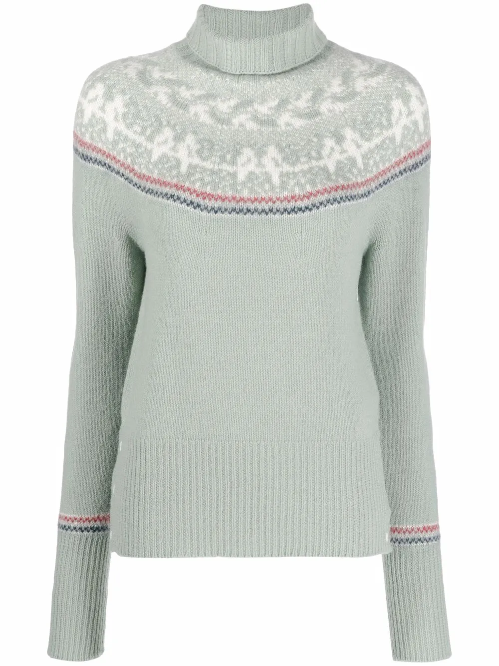 

Thom Browne icelandic fairisle high-neck jumper - Green