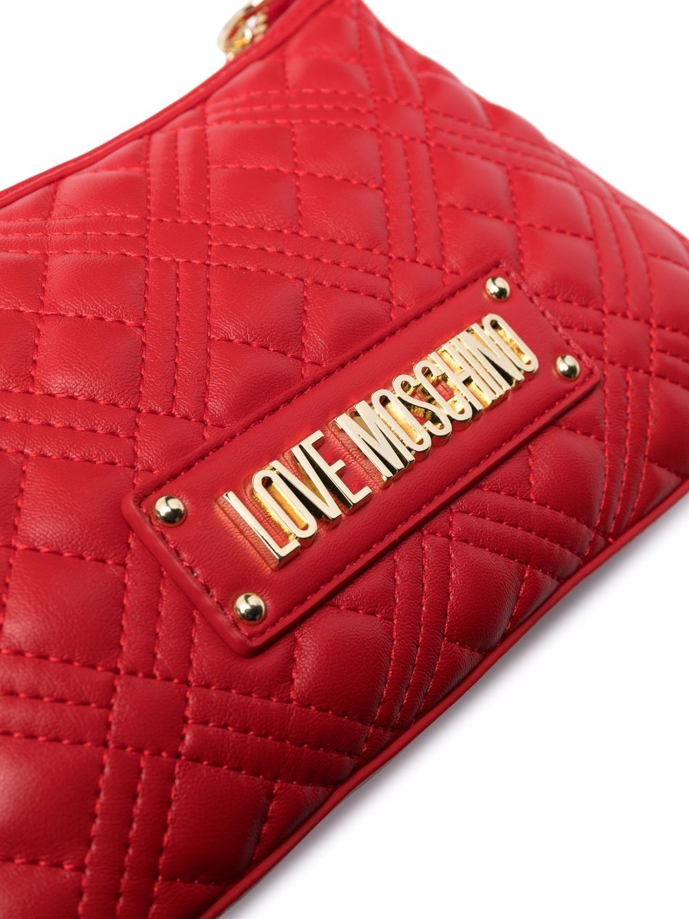 фото Love moschino стеганая сумка-тоут с логотипом