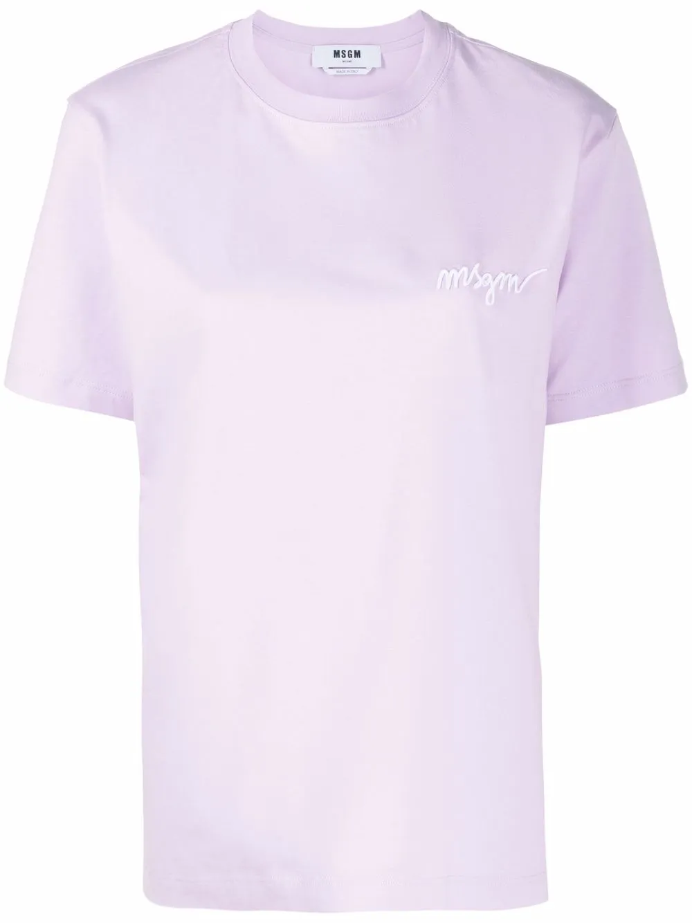 

MSGM playera con logo bordado - Morado