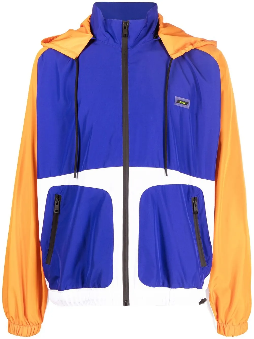 

MSGM colour-block bomber jacket - Blue