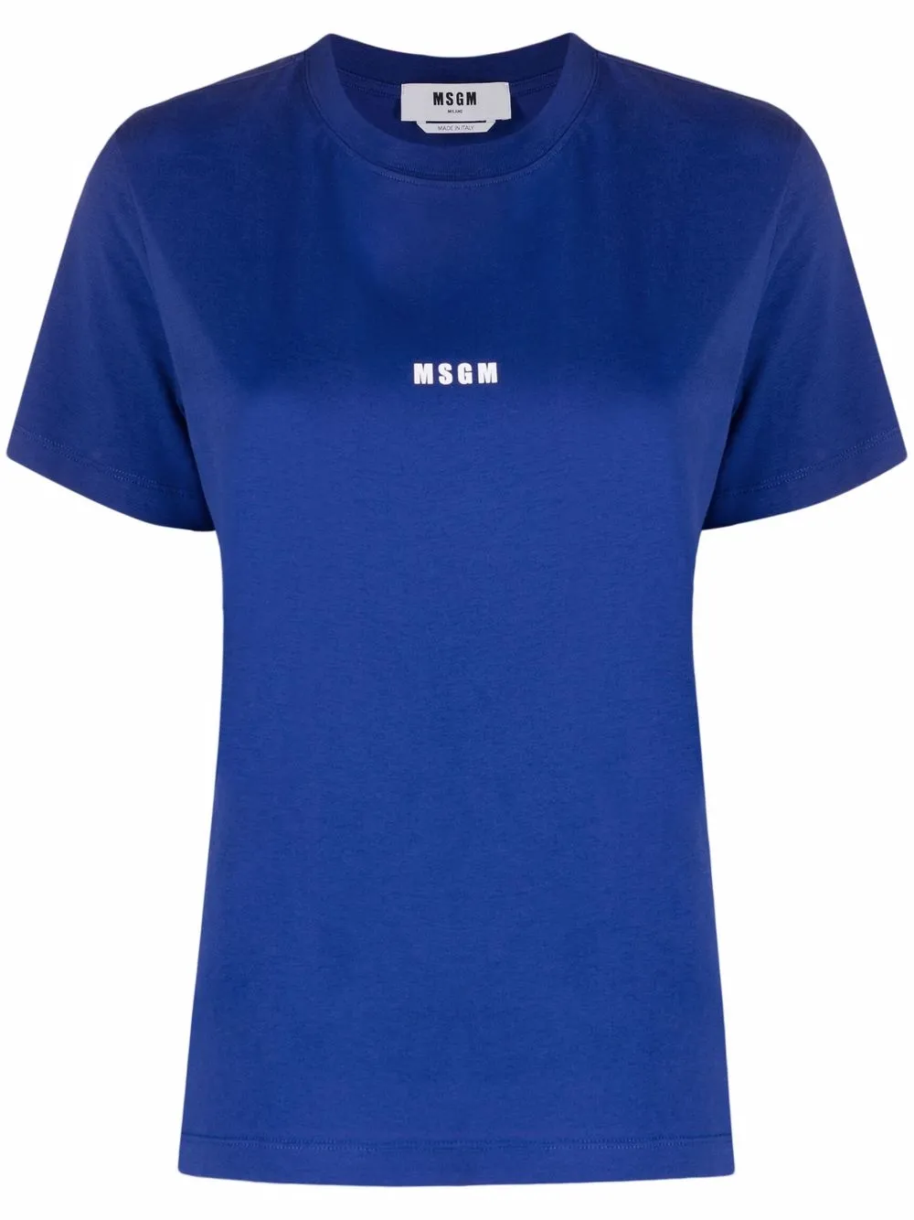 

MSGM playera con logo estampado - Azul