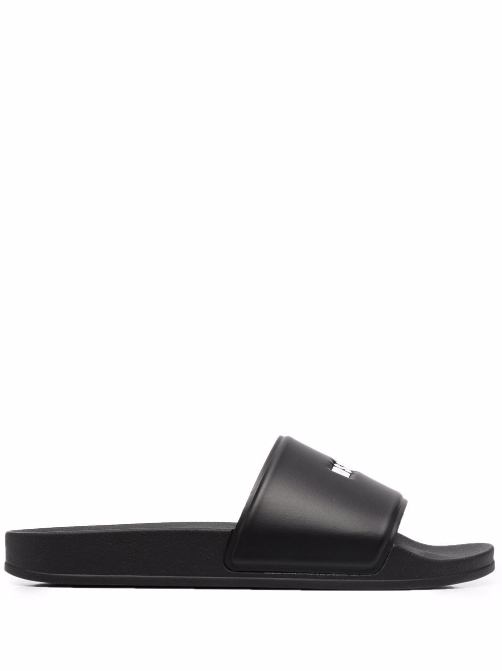 

MSGM logo-print pool slides - Black