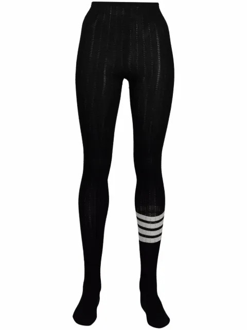 Thom Browne 4 Bar pointelle-stitch tights