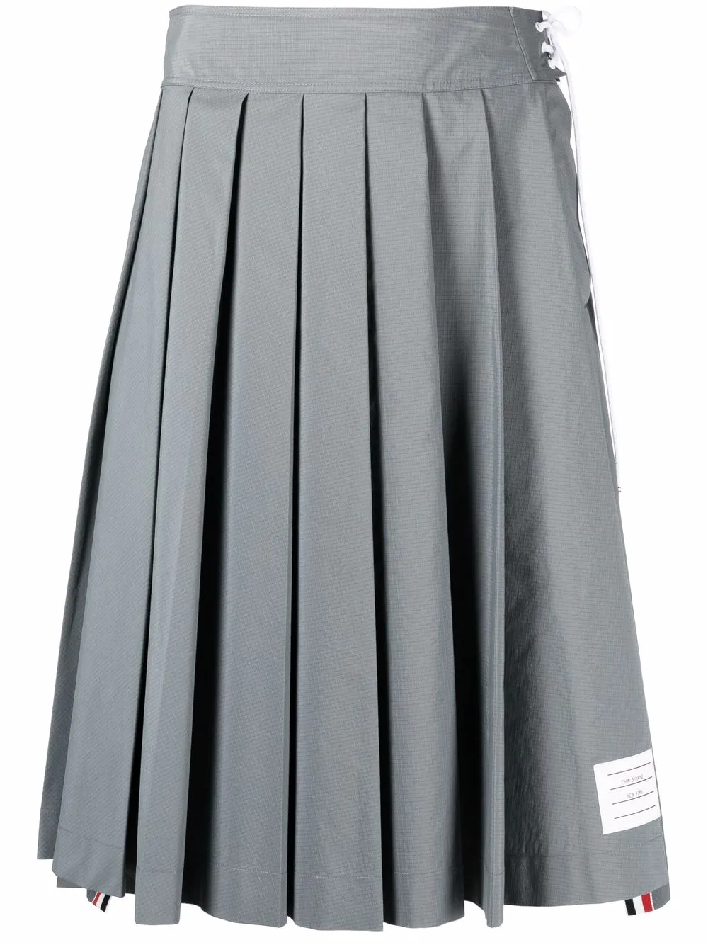 

Thom Browne knee-length pleated skirt - Grey