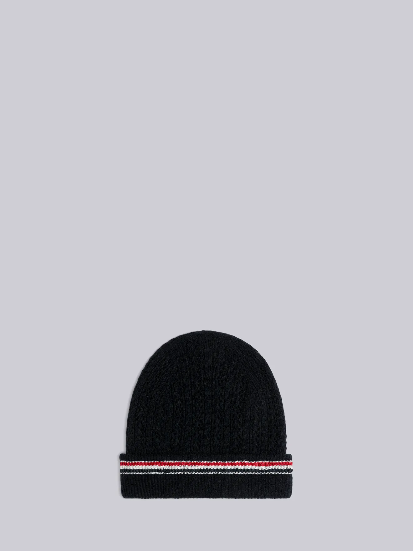 Pointelle Silk Cashmere Trimmed Hat 