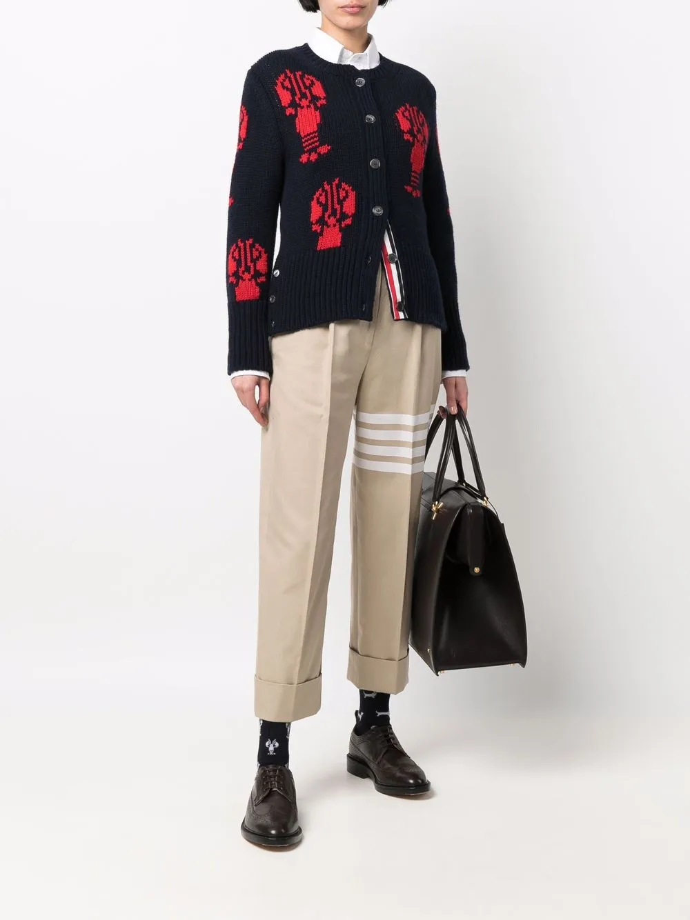 Thom Browne Lobster intarsia-knit Cashmere Cardigan - Farfetch
