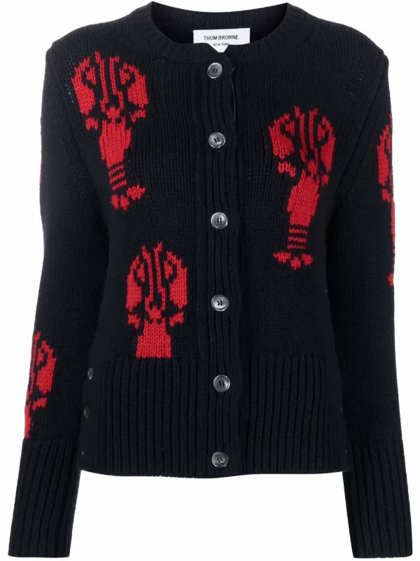 lobster knit cardigan