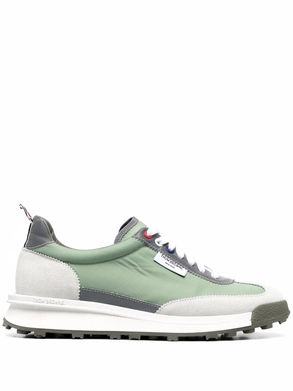 

Thom Browne tenis bajos Tech Runner - Verde