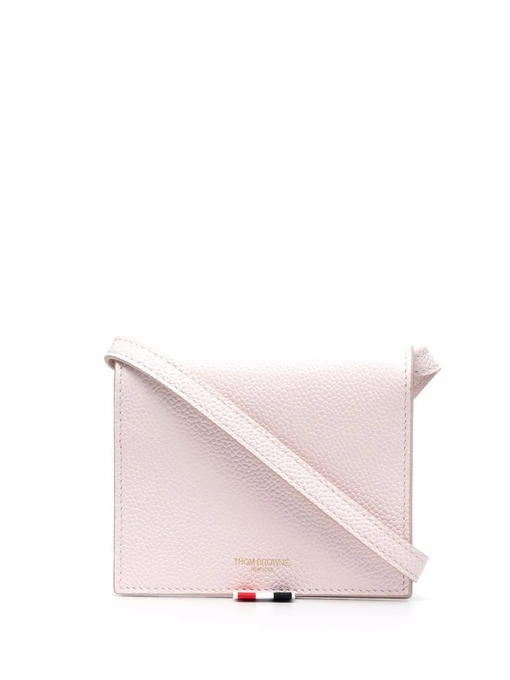 

Thom Browne RWB tab crossbody wallet - Pink