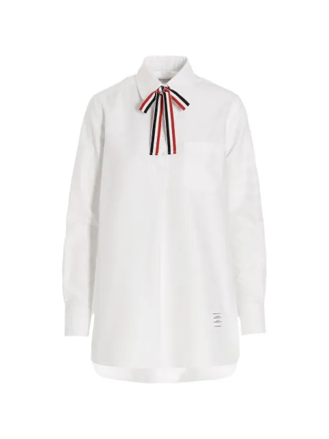 Thom Browne camisa tipo blusón con motivo de rayas RWB