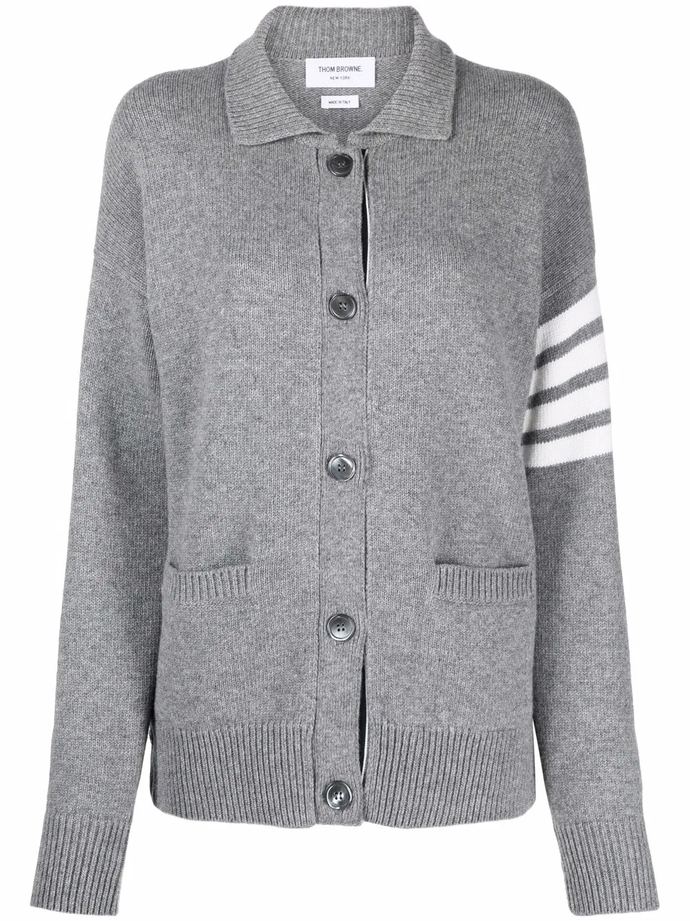 

Thom Browne chamarra estilo playera tipo polo con langosta - Gris