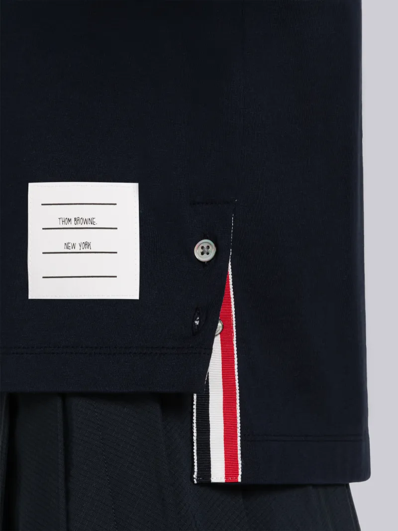 Midweight Jersey Boxy Short Sleeve Pocket Tee Thom Browne Official