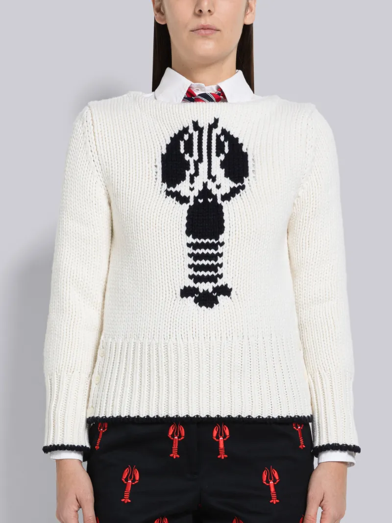 lobster cashmere sweater