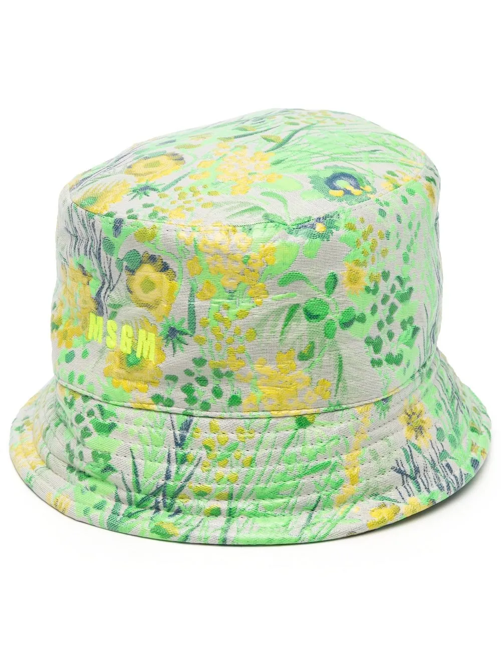 

MSGM gorro de pescador con estampado floral - Verde