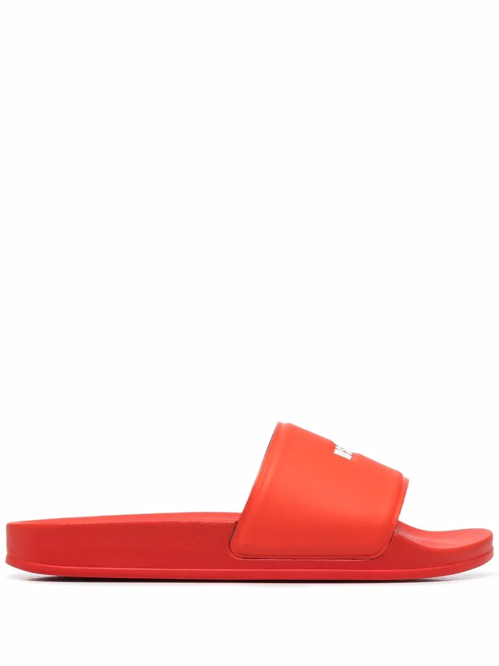 

MSGM logo-embossed rubber slides - Red