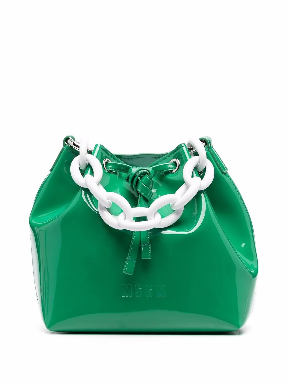 

MSGM bolsa bucket con cadena - Verde