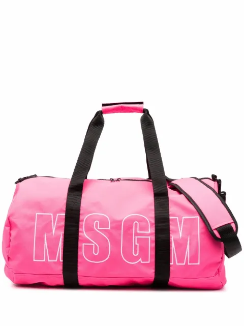 MSGM شنطة رحلات بطبعة شعار الماركة