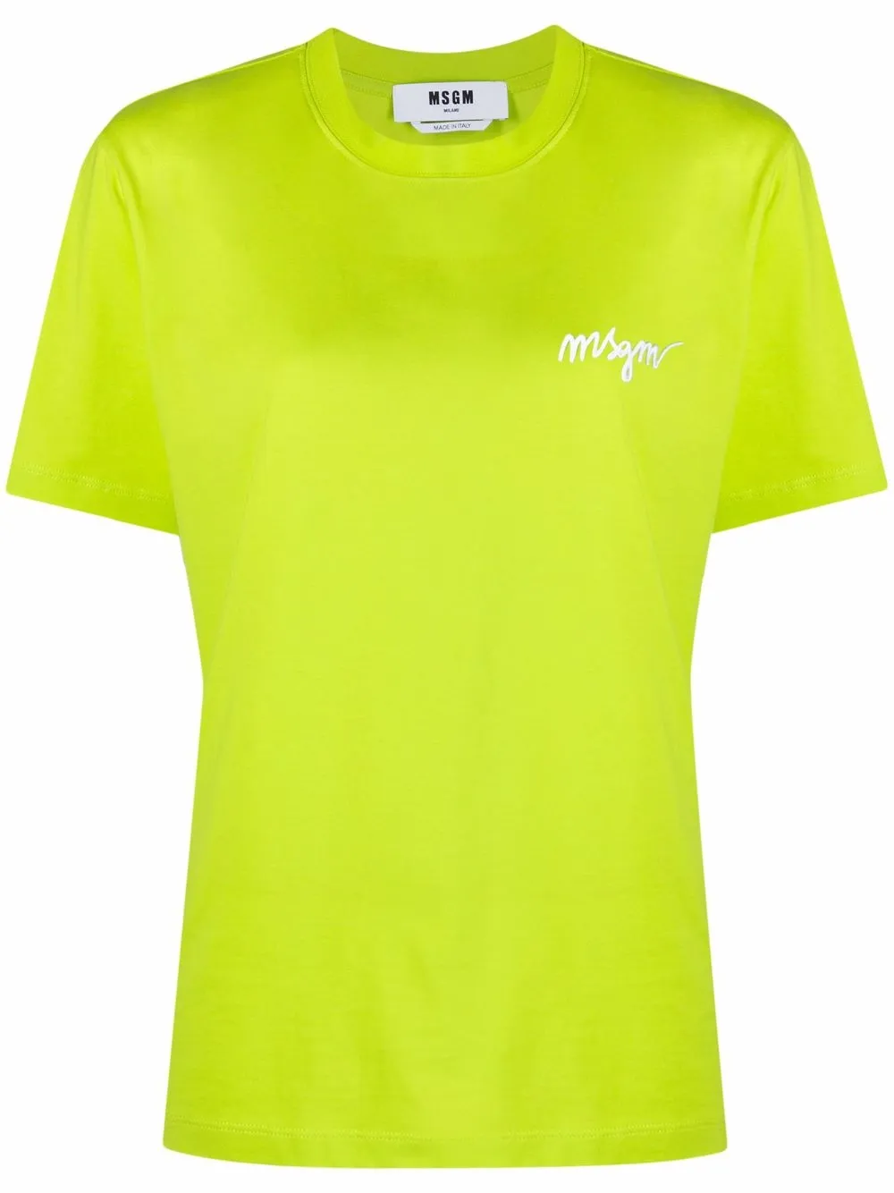 

MSGM playera con logo bordado - Verde