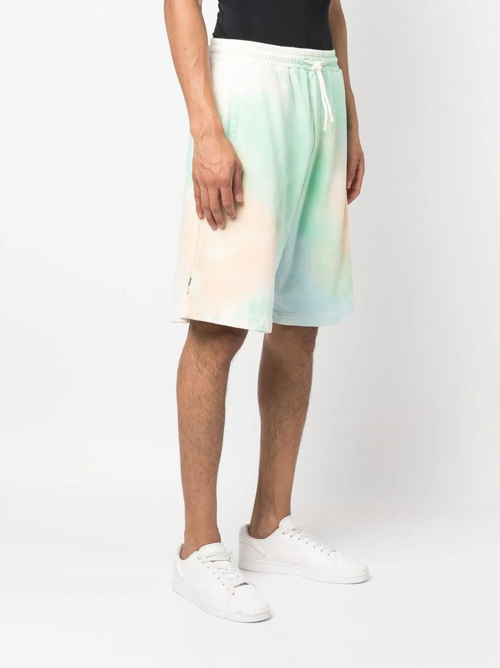  Msgm Shorts Mit Batikmuster   Grün 