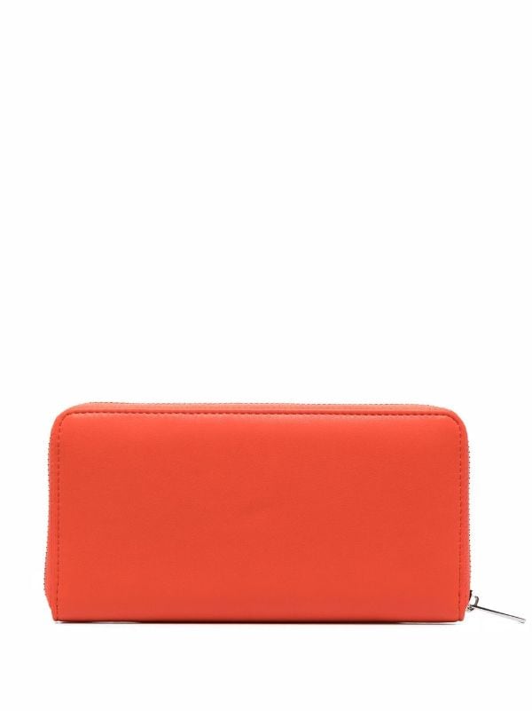 graphic logo continental wristlet