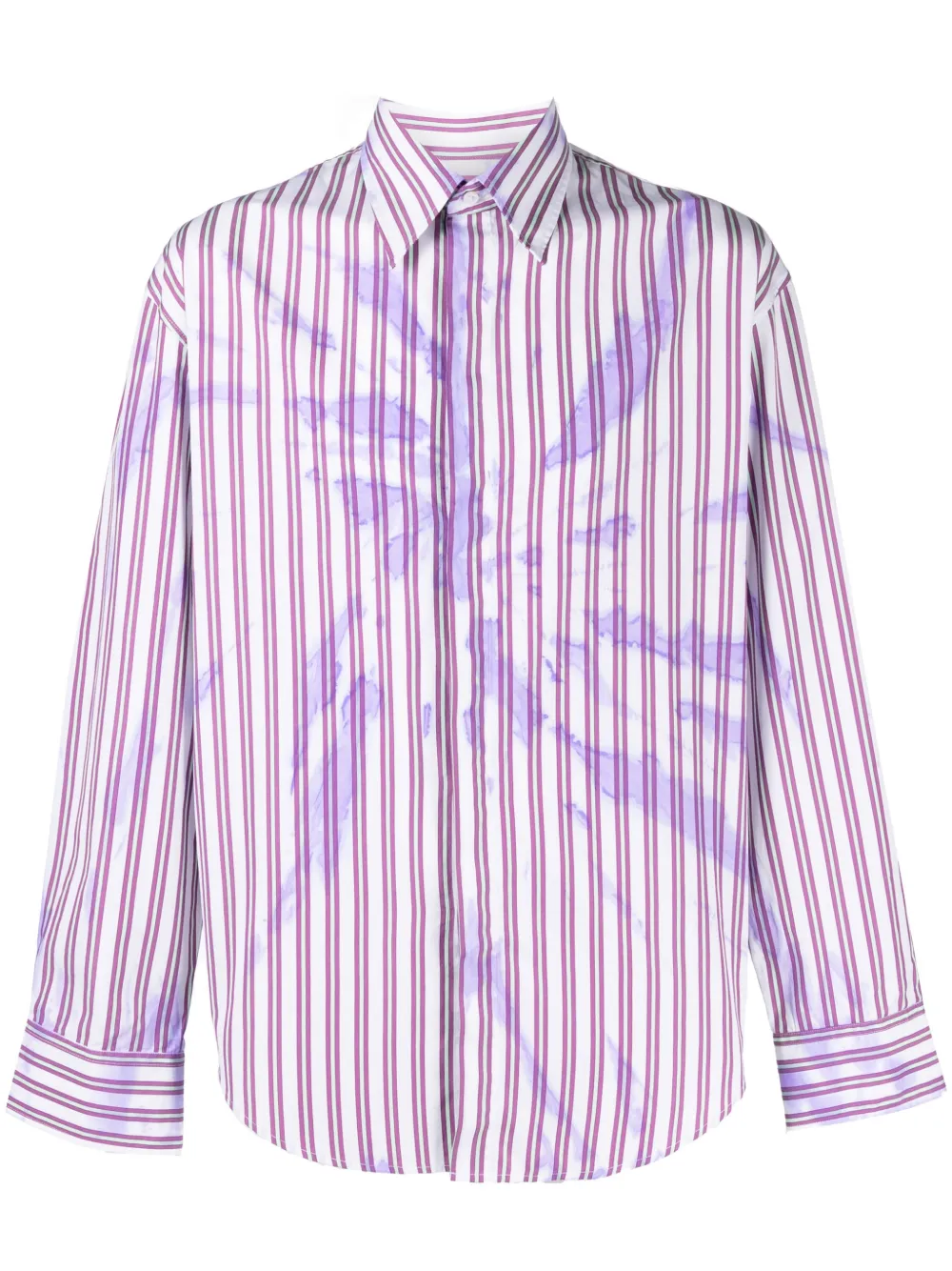 

MSGM camisa con estampado tie-dye - Morado