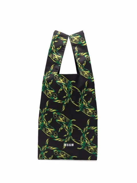 MSGM شنطة عملية بطبعة قرش