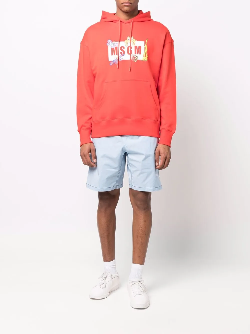 MSGM Zwembroek met trekkoord - Blauw