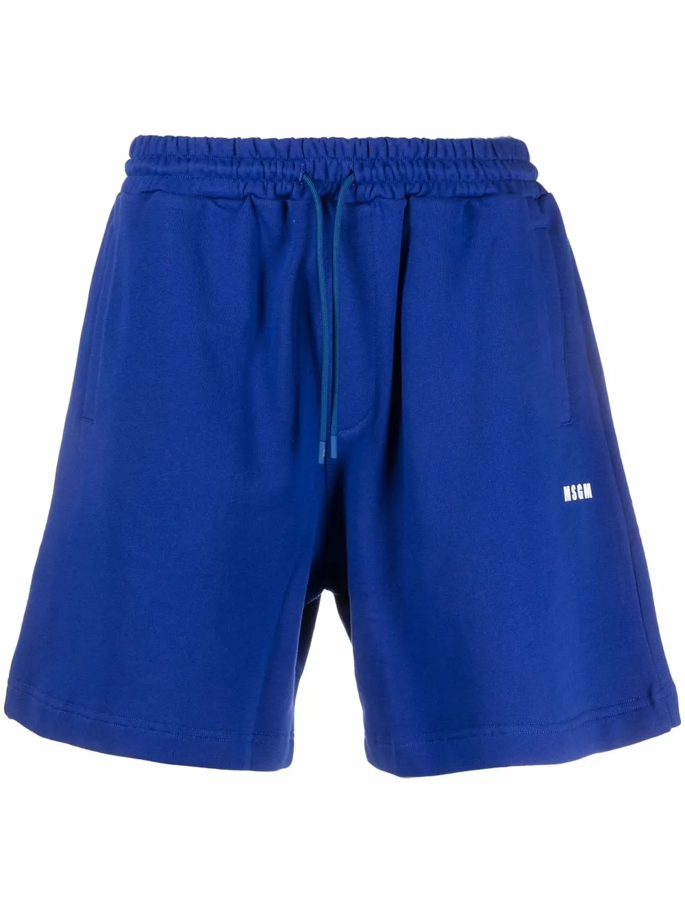

MSGM shorts deportivos con logo estampado - Azul