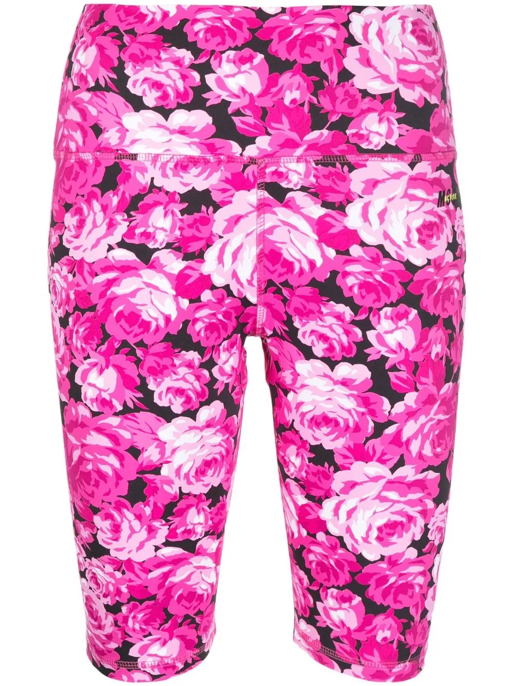 MSGM floral-print cycling shorts | Pink | Image 1