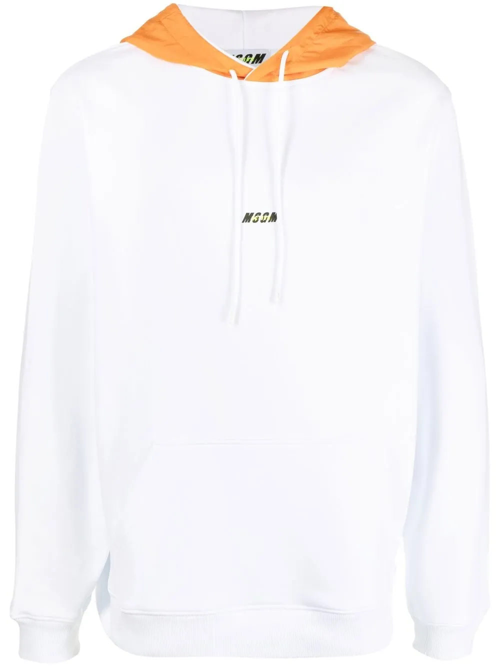 

MSGM hoodie con diseño color block - Blanco