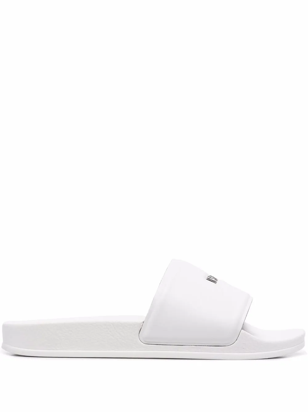 

MSGM logo-embossed rubber slides - White