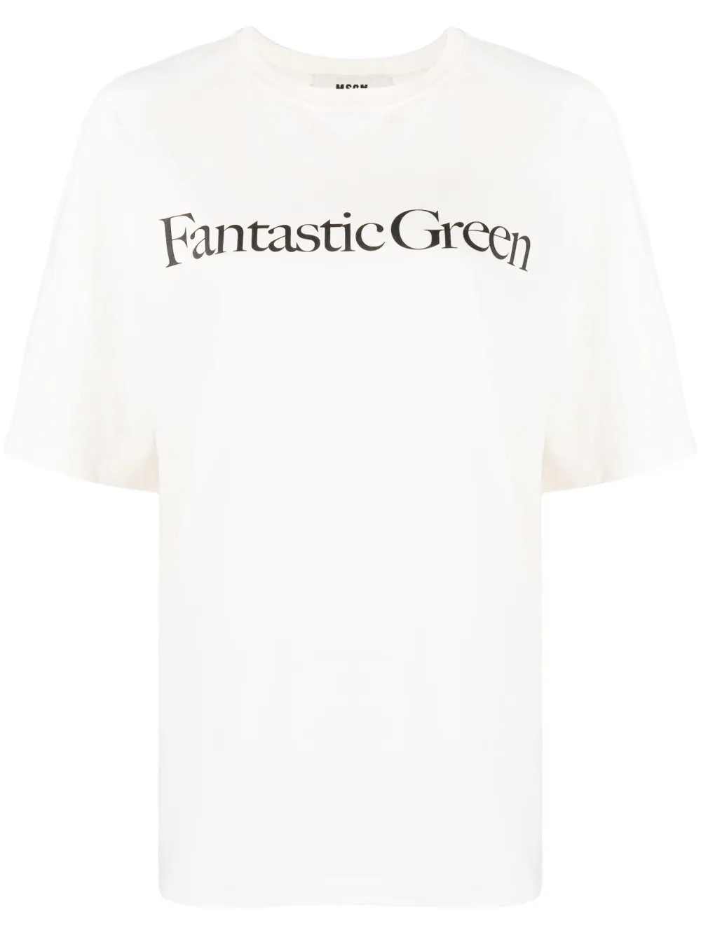 

MSGM Fantastic Green print T-shirt - Neutrals