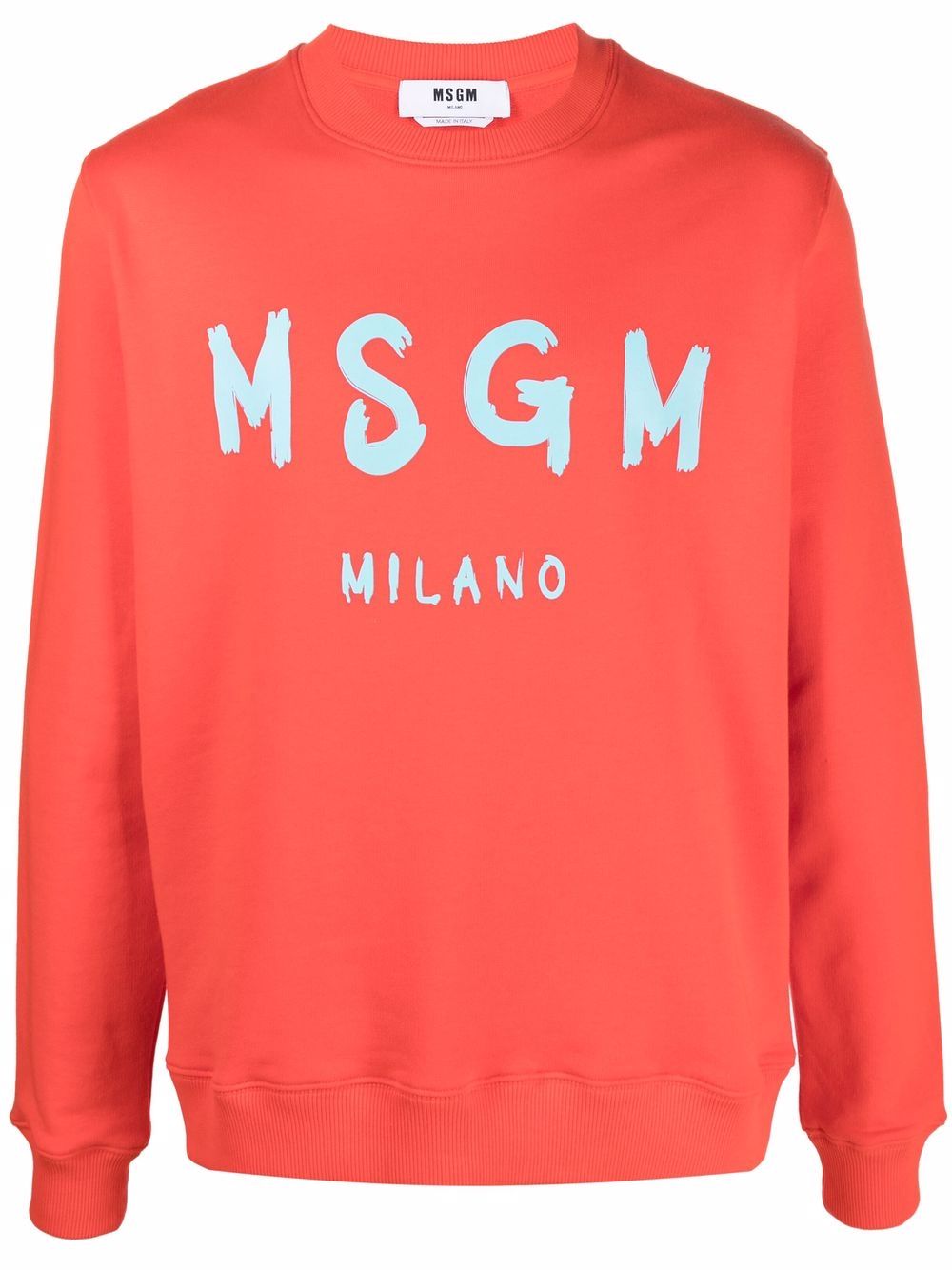 

MSGM sudadera con logo estampado - Naranja