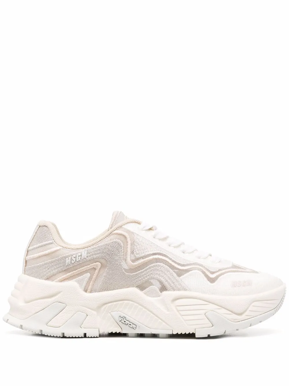 

MSGM panelled-detail sneakers - Neutrals