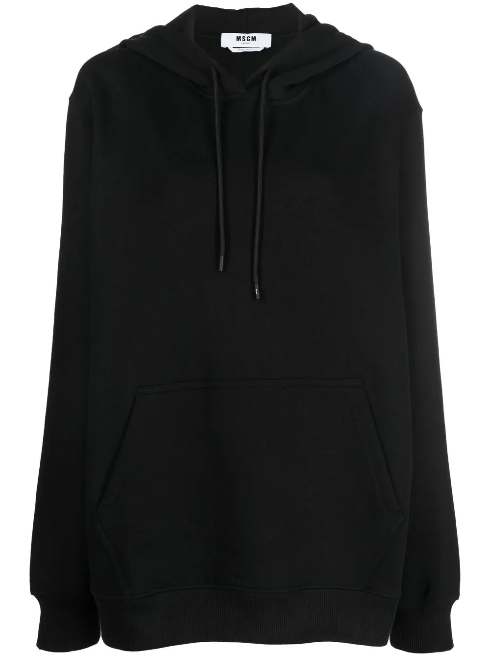 

MSGM hoodie con logo estampado - BLACK