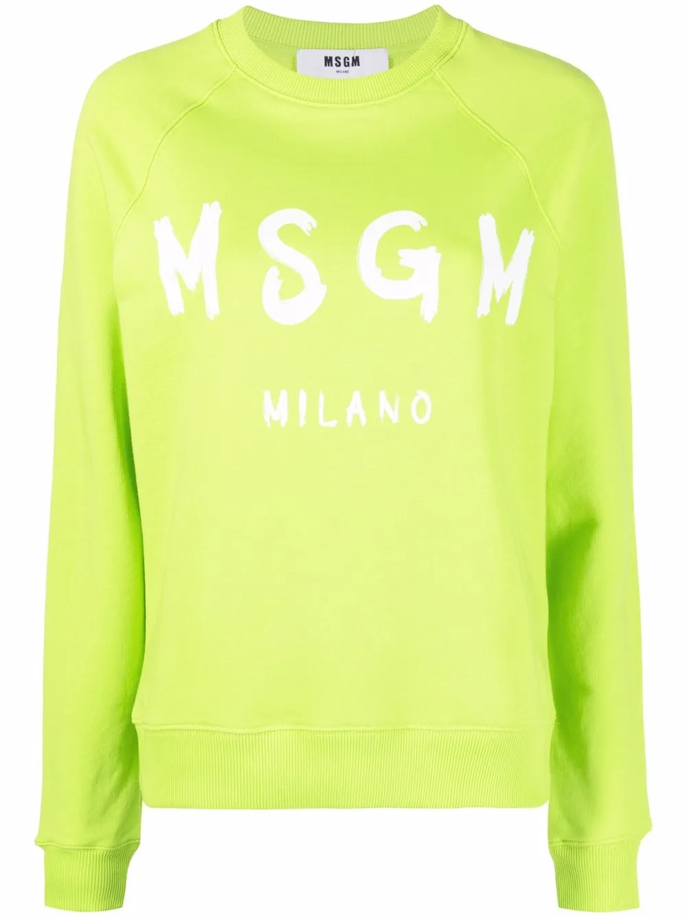 

MSGM sudadera con logo estampado - Verde