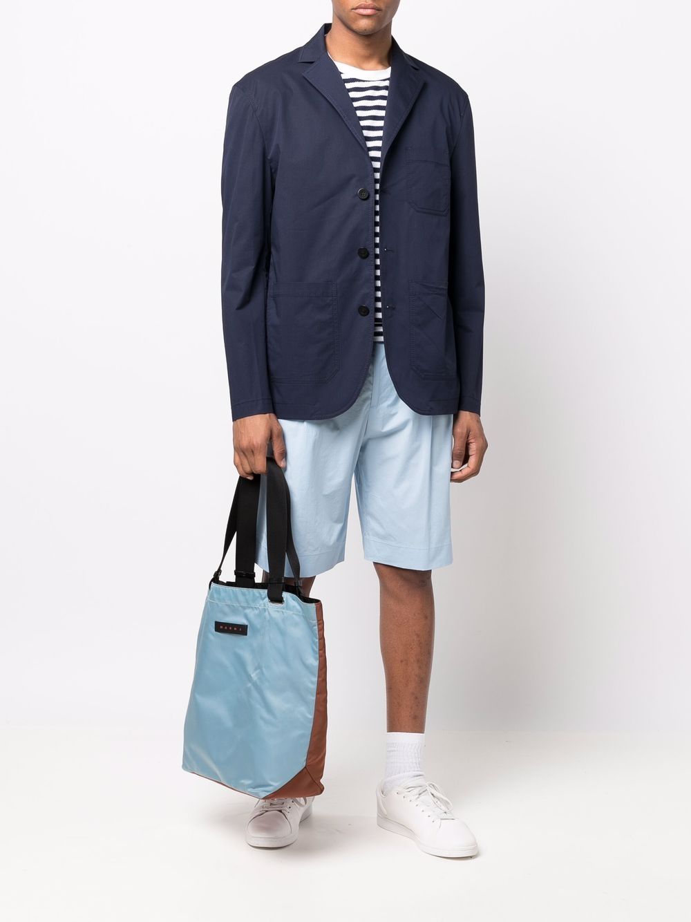 MSGM Blazer met enkele rij knopen - Blauw