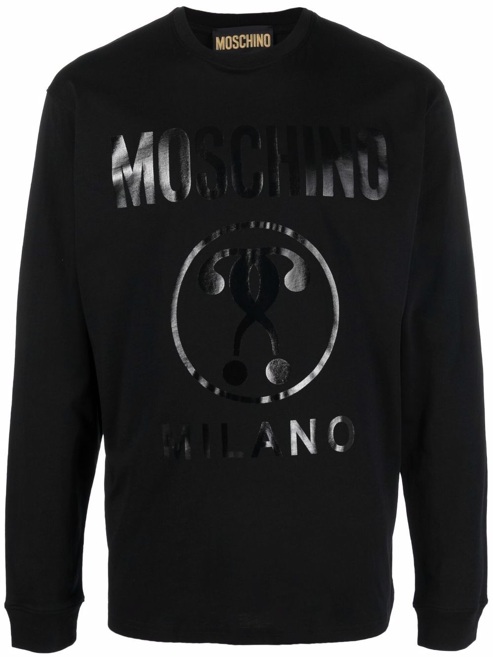 фото Moschino футболка с длинными рукавами и логотипом