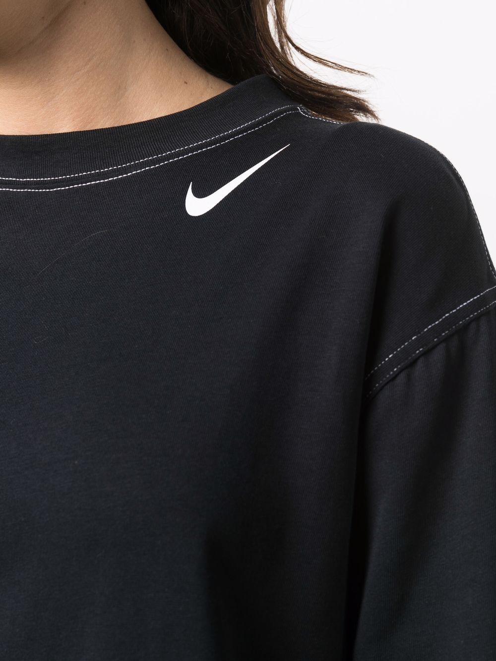 фото Nike платье-свитер с логотипом swoosh