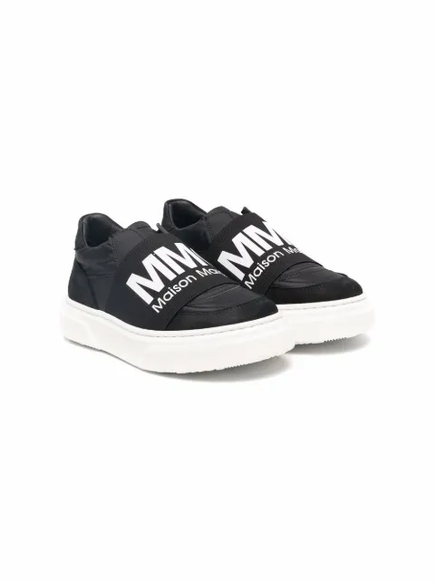 MM6 Maison Margiela Kids logo-print slip-on sneakers
