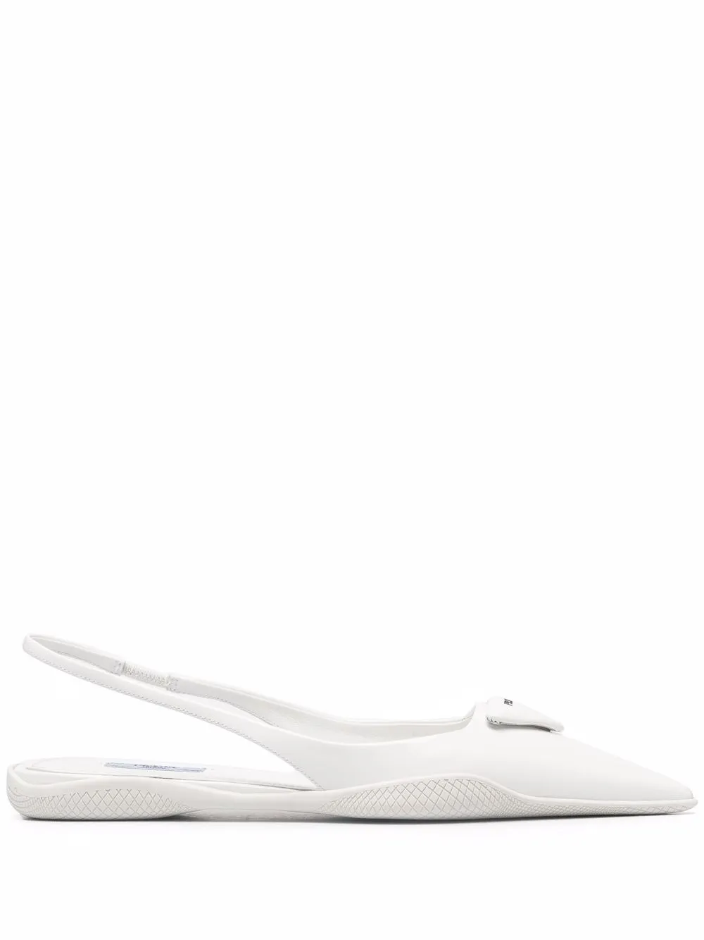 

Prada pointed slingback mules - White